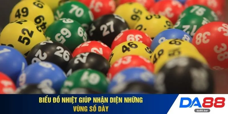 Biểu đồ nhiệt giúp nhận diện những vùng số dày 