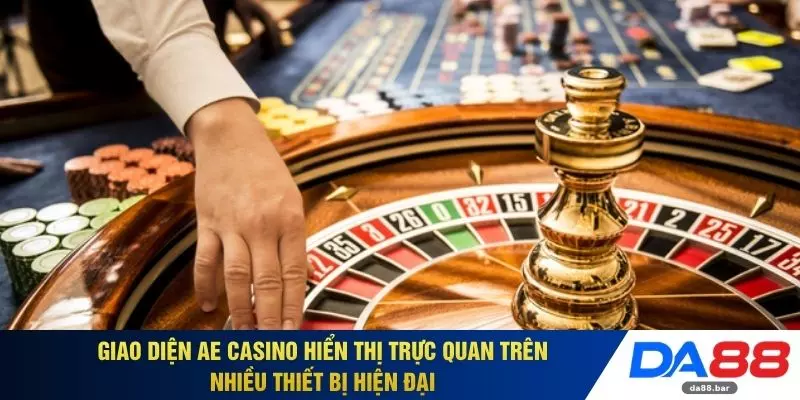 Giao diện AE Casino hiển thị trực quan trên nhiều thiết bị hiện đại