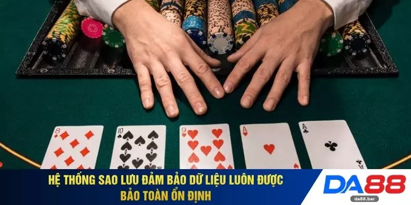 Hệ thống sao lưu đảm bảo dữ liệu luôn được bảo toàn ổn định