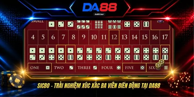 Sicbo - Trải Nghiệm Xúc Xắc Ba Viên Biến Động Tại DA88