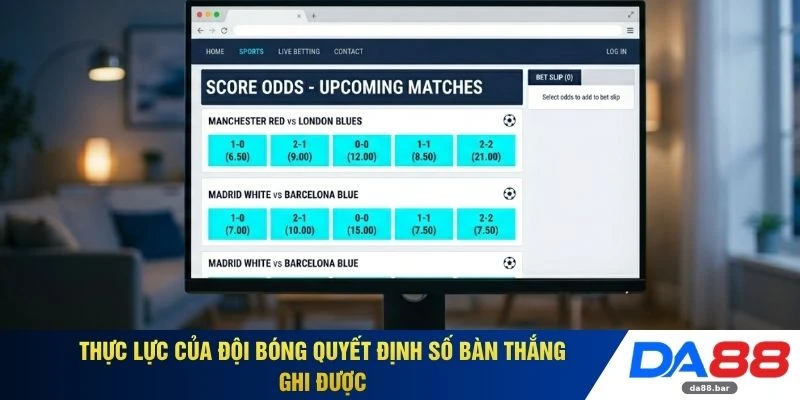 Thực lực của đội bóng quyết định số bàn thắng ghi được