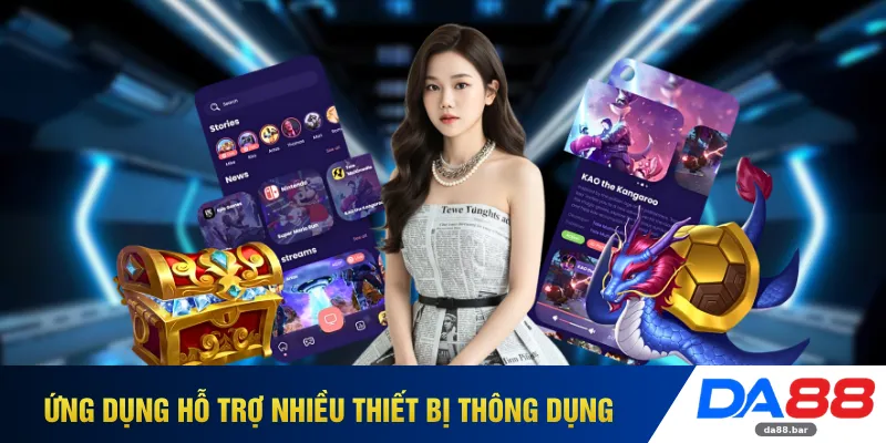 Ứng dụng hỗ trợ nhiều thiết bị thông dụng